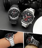 Samsung Galaxy Watch 46mm (22mm) Uyumlu Seramik Metal Kordon