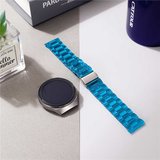 Samsung Gear S3 22mm Uyumlu Kordon Şeffaf Renkli Transparan KRD-27 Kayış