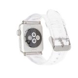 Apple Watch 7 45mm Uyumlu Kordon Silikon Şeffaf Transparan Esnek KRD-13 Kayış 