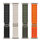 Apple Watch Ultra 49mm Uyumlu Kordon Alpine Hasır Örgü Zore KRD-74 Kumaş Kayış