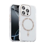 Apple iPhone 16 Pro Max Uyumlu Kılıf Taşlı Tasarım M-safe Şarj Özellikli Zore Koment Silikon Kapak