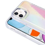 Apple iPhone 12 Uyumlu Kılıf Airbagli Renkli Arka Yüzey Boncuk Tasarımlı Zore Kumul Kapak