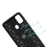 Samsung Galaxy M30S Uyumlu Kılıf Zore Ravel Silikon Kapak