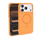 Apple iPhone 17 Pro Uyumlu Kılıf M-Safe Şarj Özellikli Metal Kamera Çerçeveli Zore Edi Silikon Kapak