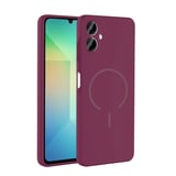 Samsung Galaxy A06 Uyumlu Kılıf M-safe Şarj Özellikli Zore Meta Kapak