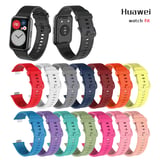 Huawei Watch Fit Uyumlu Kordon Silikon Yumuşak Esnek Aparatlı KRD-43 Kayış