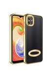 Samsung Galaxy A03 Uyumlu Kılıf Kamera Korumalı Logo Gösteren Zore Omega Kapak