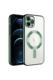 Apple iPhone 11 Pro Max Uyumlu Kılıf Kamera Korumalı M-safe Wireless Şarj Özellikli Zore Demre Kapak