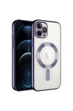 Apple iPhone 13 Pro Uyumlu Kılıf Kamera Korumalı M-safe Wireless Şarj Özellikli Zore Demre Kapak