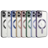 Apple iPhone 13 Pro Uyumlu Kılıf Kamera Korumalı M-safe Wireless Şarj Özellikli Zore Demre Kapak