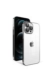 Apple iPhone 12 Pro Max Uyumlu Kılıf Kamera Korumalı Renkli Çerçeveli Zore Garaj Kapak