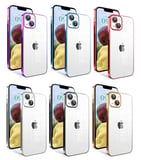 Apple iPhone 14 Uyumlu Kılıf Kamera Korumalı Renkli Çerçeveli Zore Garaj Kapak