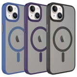 Apple iPhone 14 Uyumlu Kılıf Mat Arka Yüzey Wireless Şarj Özellikli Zore Flet M-safe Kapak