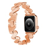Apple Watch 7 45mm Uyumlu Kordon Paslanmaz Çelik Luxury Tasarım KRD-80 Kayış
