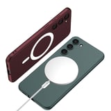 Samsung Galaxy S23 Plus Uyumlu Kılıf Wireless Şarj Özellikli Zore Kıpta M-safe Silikon Kapak