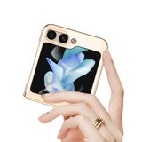 Samsung Galaxy Z Flip 5 Uyumlu Kılıf Zore Kıpta Lensli Kapak