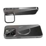 Apple iPhone 15 Pro Max Uyumlu Kılıf M-safe Şarj Özellikli Standlı Zore Klon Kapak