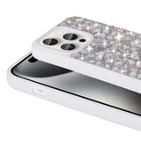 Apple iPhone 15 Pro Max Uyumlu Kılıf Parlak Taşlı Tasarım Zore Linea Diamond Kapak