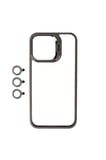 Apple iPhone 15 Pro Max Uyumlu Kılıf Kamera Lens Korumalı Standlı Zore Klon Lensli Kapak
