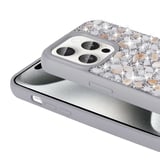 Apple iPhone 15 Pro Uyumlu Kılıf Parlak Taşlı Tasarım Zore Linea Diamond Kapak