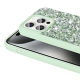 Apple iPhone 15 Pro Uyumlu Kılıf Parlak Taşlı Tasarım Zore Linea Diamond Kapak