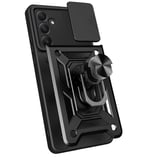 Samsung Galaxy A55 Uyumlu Kılıf Magnetik Standlı Kamera Korumalı Zore Sürgülü Vega Kapak
