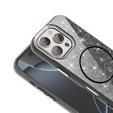 Apple iPhone 16 Pro Max Uyumlu Kılıf M-safe Şarj Özellikli Parlayan Simli Zore Okso Kapak