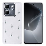 Infinix Hot 50i Uyumlu Kılıf Airbag Tasarımlı Simli Şeffaf Zore Kutup Kapak