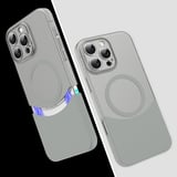 Apple iPhone 16 Pro Uyumlu Kılıf M-Safe Şarj Özellikli Mıknatıslı Zore Duble Kapak
