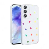 Samsung Galaxy A55 Uyumlu Kılıf Şeffaf Figürlü Zore Folk Sert Kapak