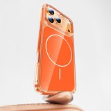 Apple iPhone 17 Pro Uyumlu Kılıf Zore M-safe Şarj Özellikli Şeffaf Kamera Kontrol Butonlu Lugano Kapak