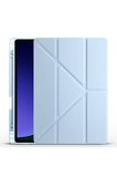 Samsung Galaxy Tab S9 Uyumlu Kılıf Zore Tri Folding Kalem Bölmeli Standlı Kılıf