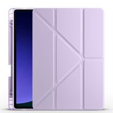 Samsung Galaxy Tab S9 Uyumlu Kılıf Zore Tri Folding Kalem Bölmeli Standlı Kılıf