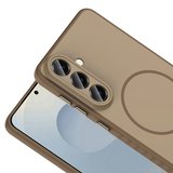 Samsung Galaxy A37 Uyumlu Kılıf M-safe Şarj Özellikli Zore Tea Kapak