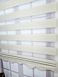 BBB Pliseli Krem Stor Zebra Perde MZ482