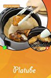 Pisirme Kagidi 50 adet Airfryer Yagli Kagit Xiaomi Philips Air Fryer Tüm Markalara Uyumlu Yuvarlak