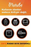 Pisirme Kagidi 50 adet Yuvarlak Delikli Airfryer Yagli Kagit Xiaomi Philips Tüm Markalara Uyumlu