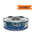 N&D Ocean Ton, Karides ve Balkabağı Yavru Kedi Yaş Maması  70 Gr x 6 Adet