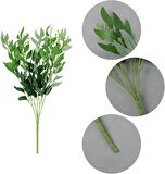 Yapay Çiçek Zeytin Yaprağı Demeti 5 Dallı 50cm Yeşil