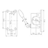 Al-Ko  48 lik  4 Delik Döküm Destek Tekeri Kelepçesi