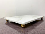 Doğal Mermer sunum 20x30 Gold Ayak
