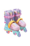 Rookie Paten Ayarlanabilir Dönüşen Tekerlekli 2 In 1 Twisty Paten - Pembe 29-32