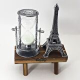Kişiye Özel Eyfel Kulesi Paris Ahşap Kum Saati