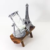 Kişiye Özel Eyfel Kulesi Paris Ahşap Kum Saati