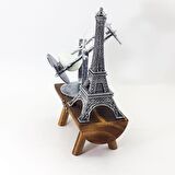 Kişiye Özel Eyfel Kulesi Paris Ahşap Kum Saati