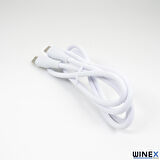 Global CA120 PD20W 3A Type-C to Type-C Data ve Hızlı Şarj Kablosu Beyaz