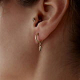 Taşlı Temren Küpe