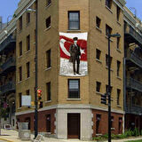 Ay Yıldızlı Sivil Kalpaklı Mustafa Kemal Atatürk Poster Cephe Bayrak -200x300cm -2x3metre