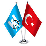 Büyük Selçuklu İmparatorluğu Ve Türkiye - İkili Masa Bayrağı