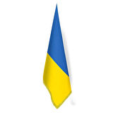 Ukrayna Bayrağı -ofis-makam-toplantı Odaları - Saçaklı Makam Bayrağı